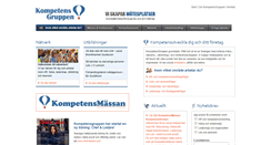 Desktop Screenshot of kompetensgruppen.se